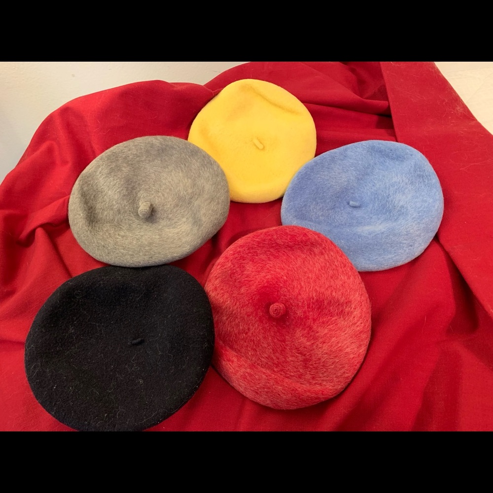 Berets from France (Set of five selling together)